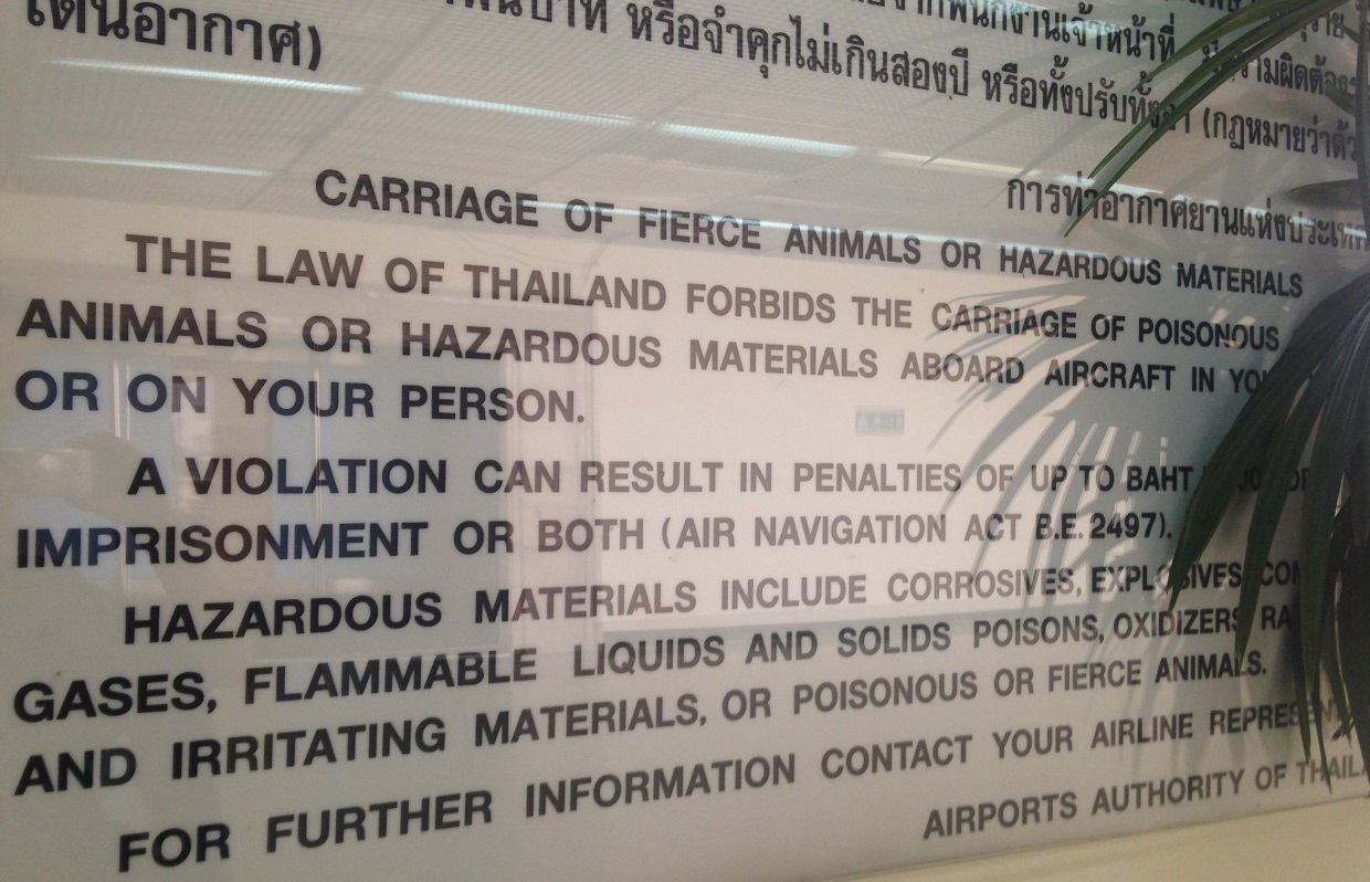 Bangkok Airport Sign