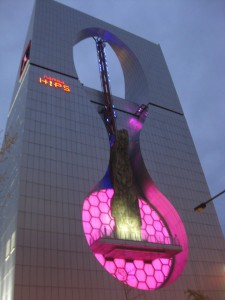 Climbing Wall Skyscraper in Namba, Osaka, Japan