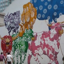 Cow Mural in Singapore